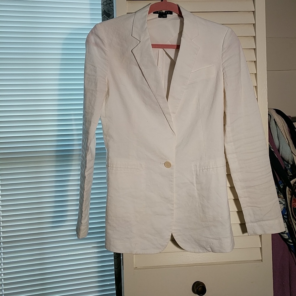 Theory linen blazer size 0